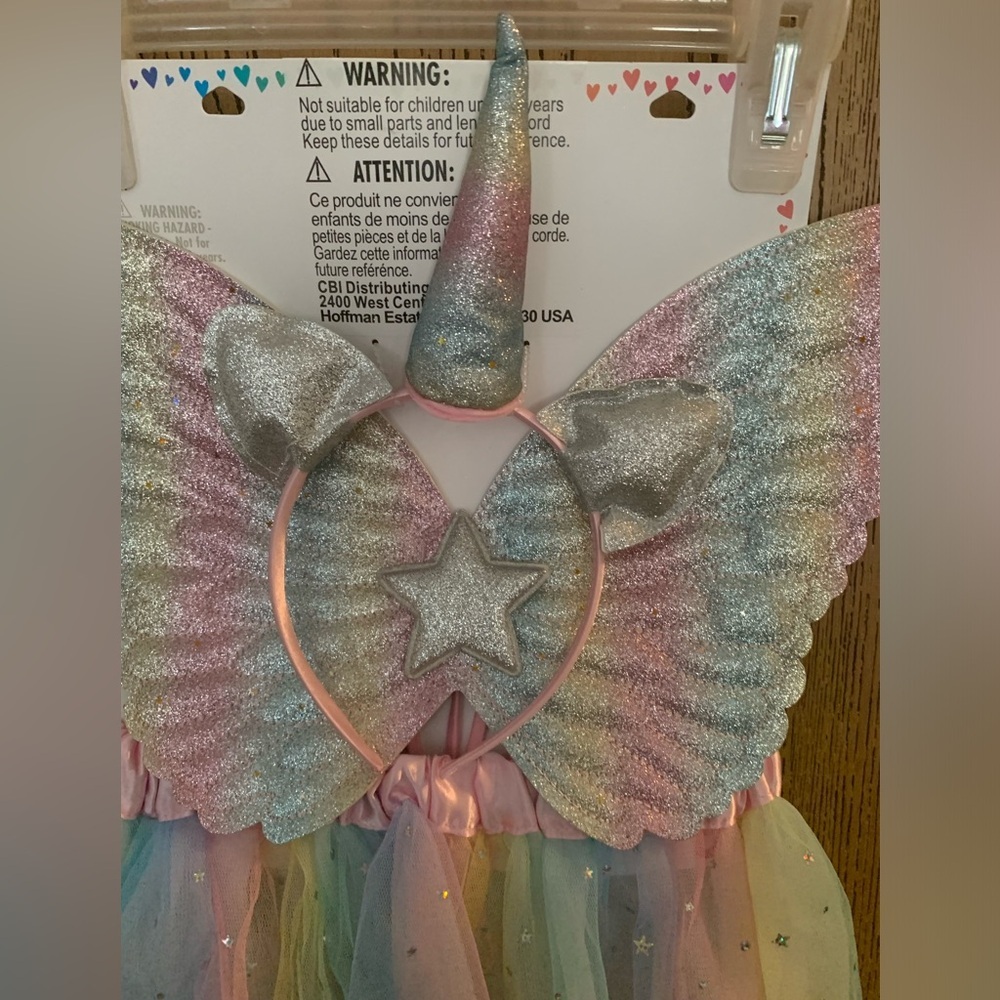 Claire’s New Rainbow Fairy Costume with Wings - Picture 4 of 7